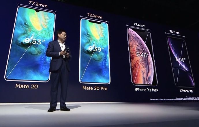 018年Q3华为手机出货量保持全球第二